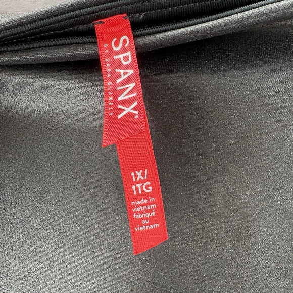 Spanx Women's Sz 1X Faux Leather Leggings‎ High Waist Black 2437 - Picture 4 of 7